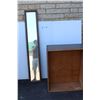 Image 1 : ** Antique Wooden Mirror (58" x 10") & Storage Box ( 26" x 32")