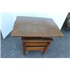 Image 3 : ** Antique Oak Folding Chair & Table Top