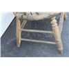 Image 4 : ** Antique Wooden Stool (Barley Twist Legs) & Office Chair - Some Wear