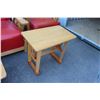 Image 4 : ** 6 Piece Set - Western Themed Red Upholstered Sofa & (2) Chairs (One Rocking), w/ (2) End Tables &
