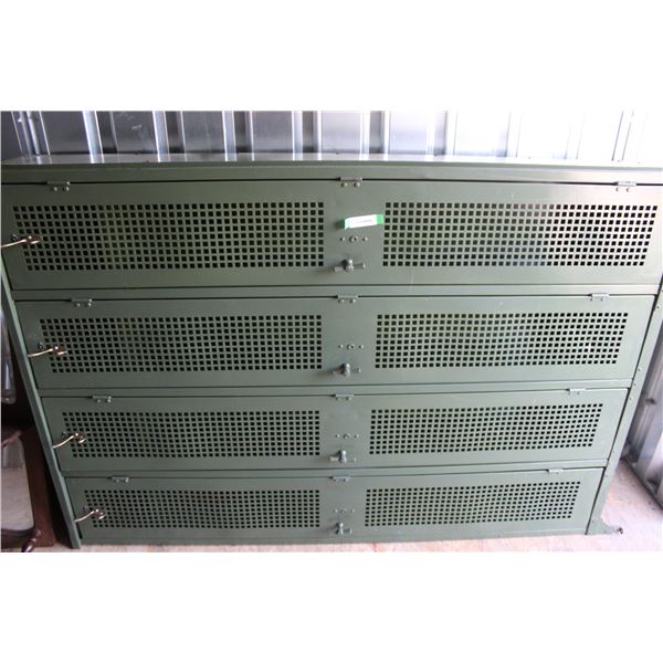 ** Four Door Metal Locker - Height 72" x 49" x 12"