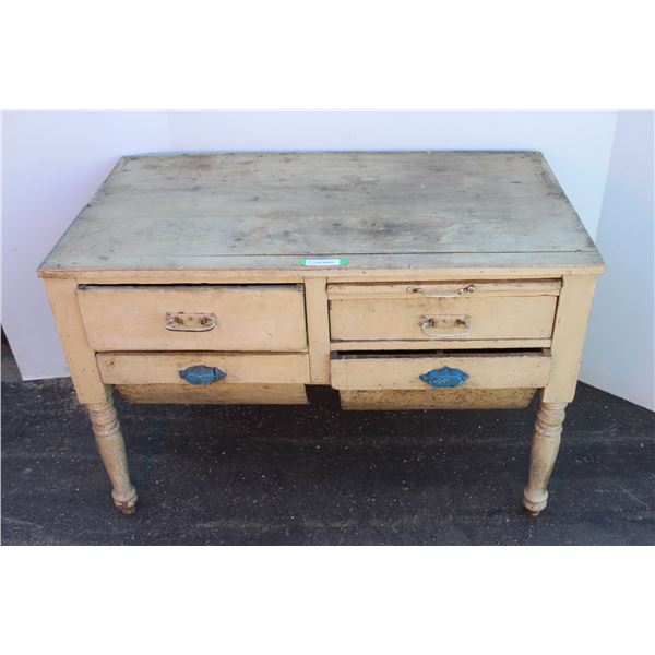 ** Base of Hoosier Cabinet - Needs Repair/ Maintenance - 44.5" x 24.75" x 30" Tall