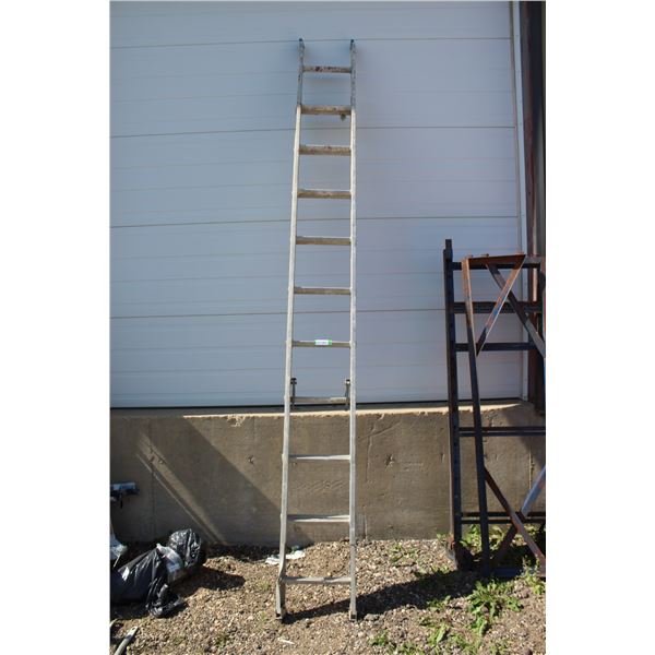 ** Aluminum Extendable 20' Ladder - Some Damage as Pictured