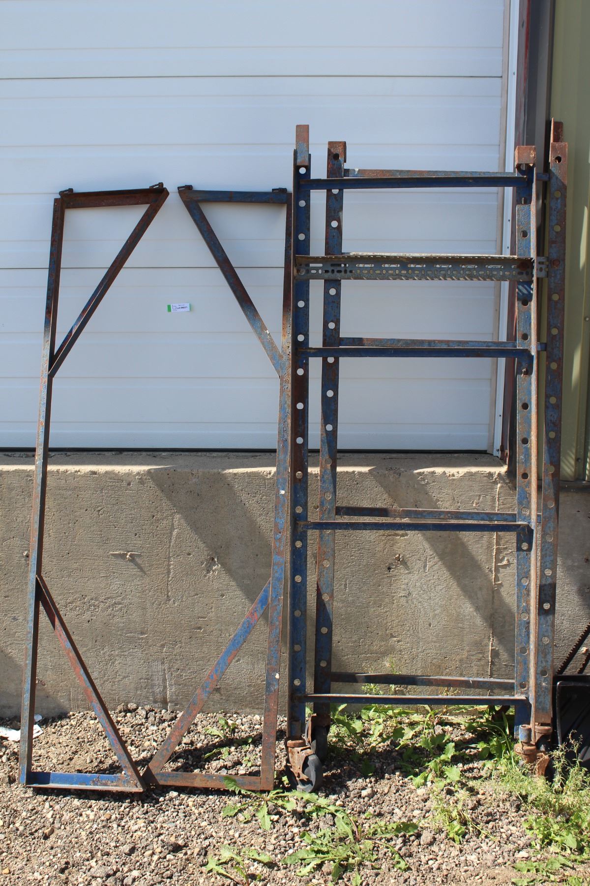** Custom Built Metal Wheeled Scaffolding Rack - 68