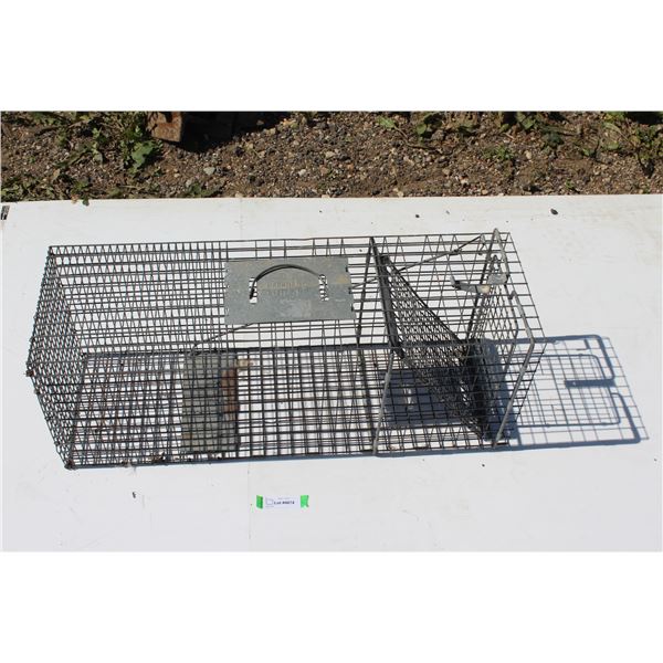 ** Large Metal Live Animal/Rodent Trap - 31" Long