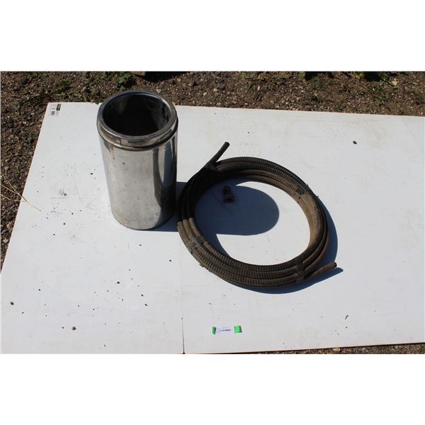 ** Class A Chimney Piece - 16" Tall & Rubber Conduit Roll