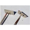 Image 3 : ** (2) Cement/Concrete Float Heads & Cement Corner Trowel Tool & Hoe