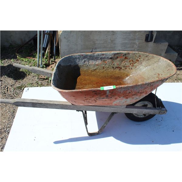 ** Garant Wheel Barrow - Some Wear/Cement Leftovers, as is