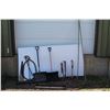 Image 1 : ** (2) Snow Shovels, Garden Hose, (3) Saws, Axe, Misc.
