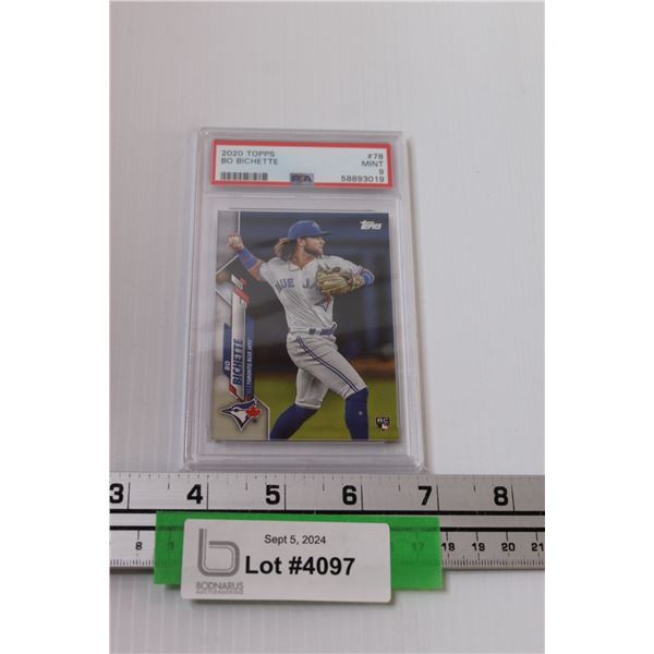 Bo Bichette Rookie Baseball Graded Topps Trading Card - Mint PSA 9