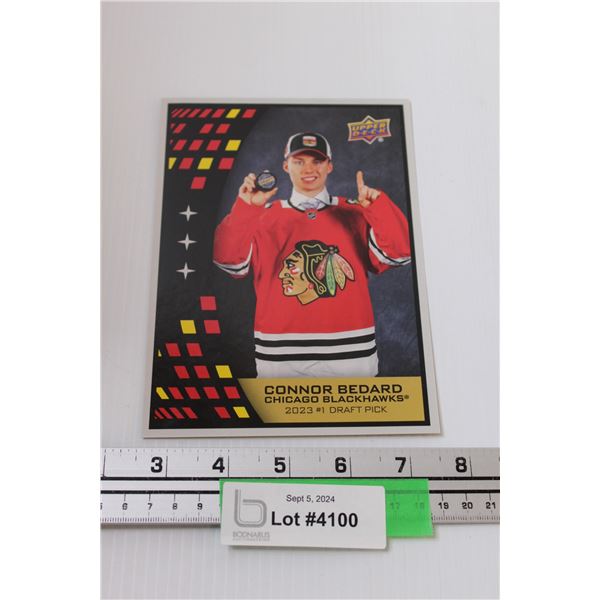 Upper Deck Connor Bedard 2023 Draft Pick Jumbo Trading Hockey Card