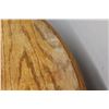 Image 4 : * Oak Pedestal Round Dining Table - Some Wear as pictured - 41.75" Diameter Top, 30" Tall