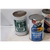 Image 2 : (6) Vintage Oil Cans - Assorted - Some Residual Oil in Cans