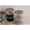 Image 4 : (6) Vintage Oil Cans - Assorted - Some Residual Oil in Cans