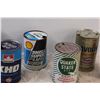 Image 3 : (6) Vintage Oil Cans - Assorted - Some Residual Oil in Cans
