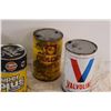 Image 4 : (6) Vintage Oil Cans - Assorted - Some Residual Oil in Cans