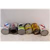 Image 5 : (6) Vintage Oil Cans - Assorted - Some Residual Oil in Cans