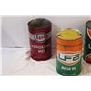 Image 2 : (6) Vintage Oil Cans - Assorted - Some Residual Oil in Cans