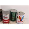 Image 3 : (6) Vintage Oil Cans - Assorted - Some Residual Oil in Cans