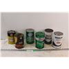 Image 1 : (6) Vintage Oil Cans - Assorted - Some Residual Oil in Cans