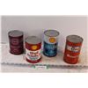 Image 1 : (4) Vintage Oil Cans - Esso & Shell - Full Un-Opened