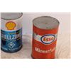 Image 3 : (4) Vintage Oil Cans - Esso & Shell - Full Un-Opened