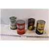 Image 1 : (4) Vintage Oil Cans - Esso & Quaker State & Texaco - Full Un-Opened