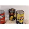 Image 3 : (4) Vintage Oil Cans - Esso & Quaker State & Texaco - Full Un-Opened