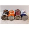 Image 4 : (4) Vintage Oil Cans - Esso, Gulf, & Texaco - Full Un-Opened