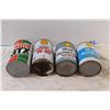 Image 4 : (4) Vintage Oil Cans - Castrol & Shell - Full Un-Opened