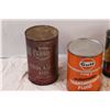 Image 2 : (4) Vintage Oil Cans - Esso, Turbo, Gulf - Full Un-Opened