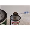 Image 3 : (2) Vintage Cans: Quaker State Sealed Lubricant & Motorcraft Brake Fluid - Has Contents