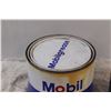 Image 2 : (2) Vintage Cans: Mobil Grease & Mobil Gear Lube - Has Contents