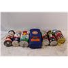 Image 4 : (7) Vintage Vehicle Fluid Cans: Gulf, Motomaster, Kleen-Flo, Shell - Some Have Contents, Some Empty