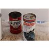 Image 3 : (4) Vintage Oil Cans: Mobil, Esso, Castrol - (3) Empty, (1) Full