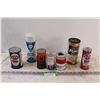 Image 1 : (7) Vintage Vehicle Fluid Cans: STP, Esso, HomeLite, Moto-Master - Some Full, Some Empty