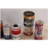 Image 3 : (7) Vintage Vehicle Fluid Cans: STP, Esso, HomeLite, Moto-Master - Some Full, Some Empty