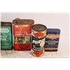 Image 4 : (10) Vintage Vehicle Fluid Cans: Esso, STP, Wynn's, Misc. - Some Full, Some Empty