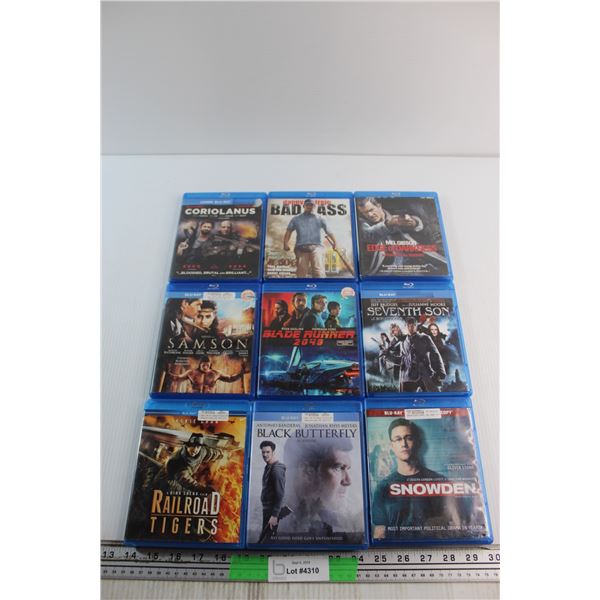(9) Assorted Blue-Ray Movies - Railroad Tigers, Samson and Blade Runner