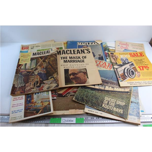 (10+) Assorted Magazines - MacLean, Family Circle and Country Guide