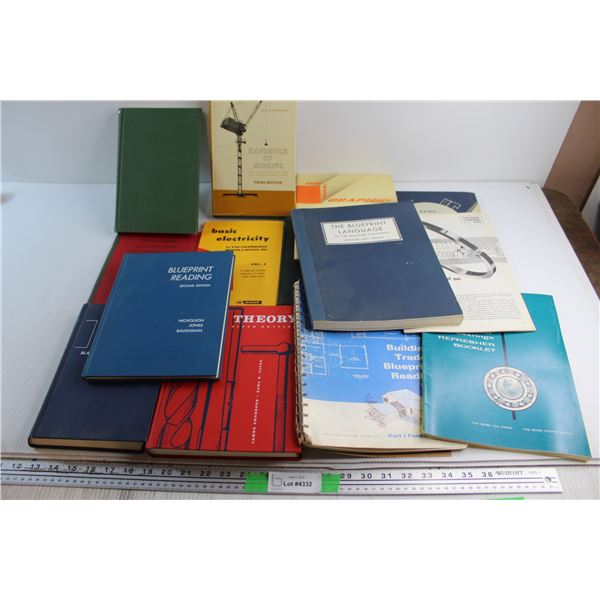 (10+) Assorted Magazines and Books - Blueprint Reading, Handbook of Rigging and Basic Electricity