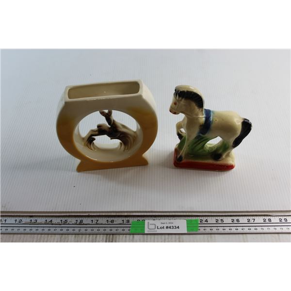 Deer and Horse Ceramic Decorations
