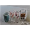 Image 3 : (16) Assorted Glasses, Mugs, Shots, Pitcher and Bowl