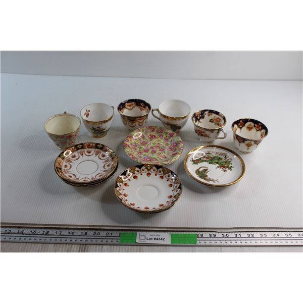 (6) Assorted Tea Cups and (11) Assorted Saucers