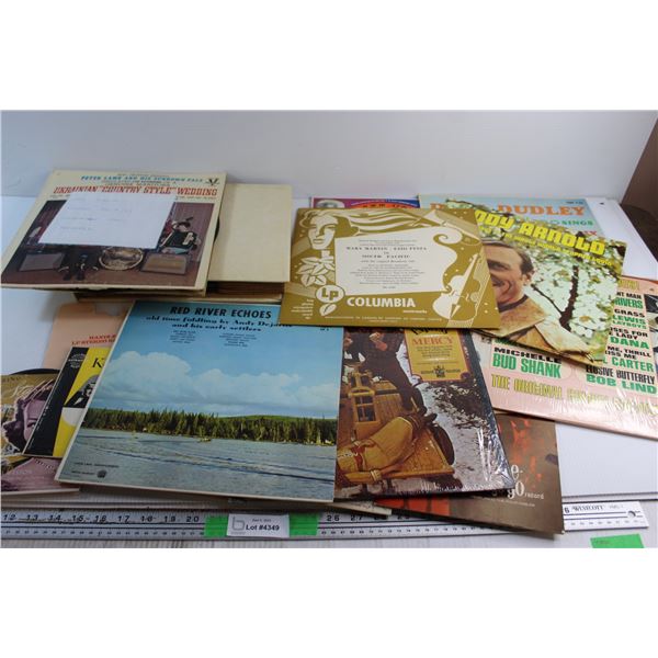 (10+) Assorted Vinyl Records - Red River Echoes, Eddy Arnold and Ken Griffin