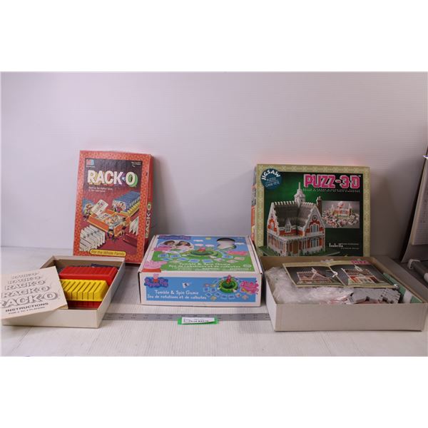 (2) Family Games and a 3D Puzzle