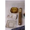 Image 2 : (3) Ashtrays - Hemp Smoke - Tin - (2) Ties - (4) Decorative Items, Misc.