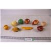Image 1 : (9) Decorative Pieces of Fruit Made of Stone