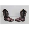 Image 3 : Pair of Kid's Oldwest Cowgirl Boots - Size 10
