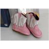 Image 6 : (3) Pairs of Infant Shoes and Cowgirl Boots - Sizes 2 and 3 - New